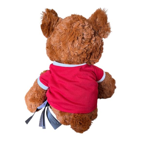 Porsche Teddy Bear Plush Brown Stuffed Animal Red Shirt Nici Germany - Picture 5 of 8